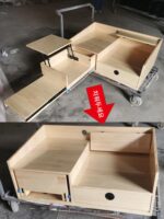 트렁크 풀아웃 작업대, 차량 보관 랙, 야외 피크닉 테이블, 텔레스코픽 접이식 스케이트보드 랙이 있는 차량 스톨 - 이미지 3