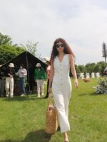 리넨 코튼 리넨 점프수트 바지 점프수트 드레스 점프수트 바지 민소매 조끼 점프수트 바지 정장 - 이미지 3