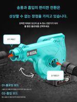 고출력 리튬 배터리 송풍기 충전식 헤어 드라이어 산업용 소형 차량 장착형 집진기 집진기 제설기 - 이미지 3