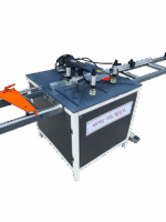 45도 90도 각도 절단기 공압 알루미늄 합금 프로파일 정밀 톱 라이트 골격 도어 라인 창 다기능 절단기 - 이미지 5