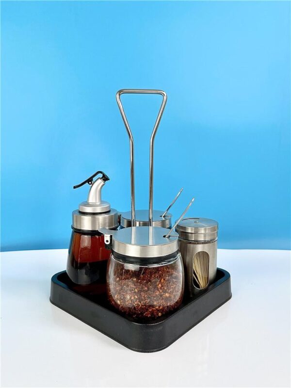 케이터링 특제 식초병 후추병 세트 레스토랑 조미료 상자 데스크탑 소스 식초 조미료 냄비 조미료 병 상업용 조합