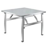 스테인리스 스틸 접이식 테이블 휴대용 바베큐 테이블 야외 노점 상업용 야시장 노점 정사각형 테이블 정사각형 식탁 - 이미지 5