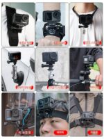DJI Action5pro/4/3 스포츠 카메라 액세서리 배터리 백팩 클립 가슴 스트랩 헤드밴드 브라켓 라이딩에 적합 - 이미지 2