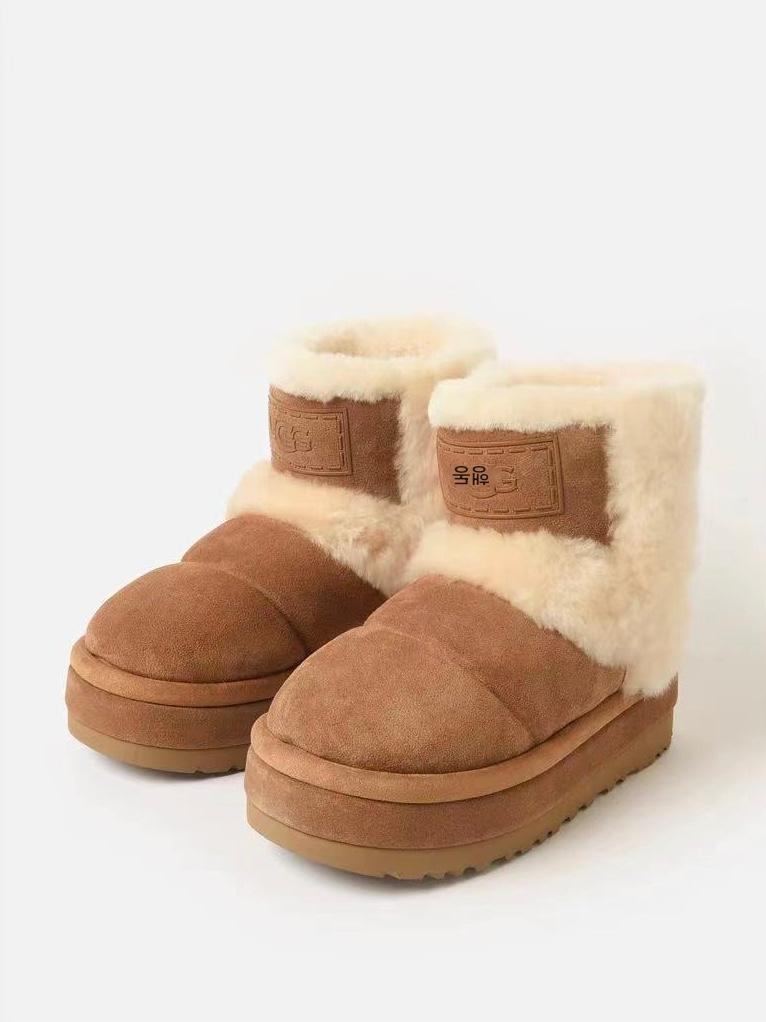 main_737777656798_0 UGG 겨울 신상품 캐주얼 편안한 두꺼운 바닥 라운드 헤드 퍼리 숏 부츠 스노우 부츠 1144046 - 이미지 1