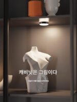 핸드메이드 디스플레이 캐비닛 조명 소형 스포트라이트 무료 배선 LED 조명 리모컨 충전 캐비닛 조명 모델 유리 캐비닛 특수 조명 - 이미지 2