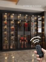 핸드메이드 디스플레이 캐비닛 조명 소형 스포트라이트 무료 배선 LED 조명 리모컨 충전 캐비닛 조명 모델 유리 캐비닛 특수 조명 - 이미지 4