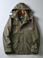 탈부착 가능한 후드가 있는 남성용 아웃도어 3중 방수 원단, 작업복, 다중 포켓 캐주얼 재킷, 아웃도어 재킷 - 이미지 3