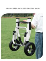 가정용 소형 쇼핑카트, 노인용 접이식 쇼핑카트, 경량 핸드풀 카트, 휴대용 트레일러 - 이미지 2