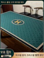 전문가용 크리스탈 벨벳 특수 텍사스 홀덤 방수 테이블 매트 고급 고무 식탁보 식탁보 맞춤형 잠금 가장자리