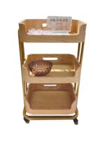 고급 뷰티 카트 뷰티 살롱 특수 뷰티 카트 모바일 서랍 보관 랙 타투 스파 원목 카트 - 이미지 5
