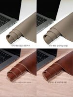 가볍고 고급스러운 1층 소가죽 데스크 패드 정품 가죽 대형 마우스 패드 사무실 맞춤형 초대형 식탁 패드 방수 - 이미지 4