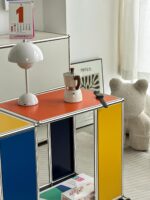 【H&W】 거실 소파 작은 사이드 테이블 발코니 커피 테이블 침실 작은 카트 색상 매칭 크리에이티브 이동식 코너 테이블 - 이미지 3