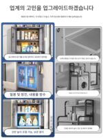 드럼 세탁기 선반, 욕실 변기 수세식 변기 선반 위에 놓을 수 있는 다층형 바닥형 고급 수납장 - 이미지 4