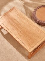 일본식 다다미 티테이블 낮은 테이블 체리나무 커피테이블 베이윈도우 작은 테이블 강테이블 홈 다다미 테이블 낮은 테이블