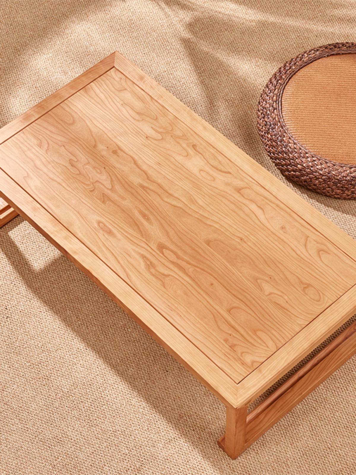 main_743408928942_0 일본식 다다미 티테이블 낮은 테이블 체리나무 커피테이블 베이윈도우 작은 테이블 강테이블 홈 다다미 테이블 낮은 테이블 - 이미지 1