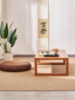일본식 다다미 티테이블 낮은 테이블 체리나무 커피테이블 베이윈도우 작은 테이블 강테이블 홈 다다미 테이블 낮은 테이블 - 이미지 3