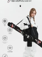 BNDGIMA 더블 보드 만두피 블레이드 보호 커버 싱글 숄더 휴대용 스크래치 방지 보드 커버 보관 장비 스키 가방 - 이미지 3