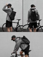 남성용 숄더백 다기능 듀얼 퍼포즈 여행 백팩 경량 싱글 숄더 남성용 가방 기능성 스포츠 남성용 사이클링 백팩 - 이미지 3