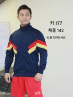 축구 트레이닝복 두꺼운 평행봉 재킷 레트로 탑 스포츠웨어 남성 캐주얼 가을 겨울 맞춤 팀 유니폼 지퍼 - 이미지 2