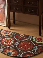 미국식 카펫 핸드메이드 카펫 반원형 카펫 도어매트 북유럽 도어 도어 카펫 미끄럼 방지 카펫