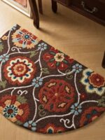 미국식 카펫 핸드메이드 카펫 반원형 카펫 도어매트 북유럽 도어 도어 카펫 미끄럼 방지 카펫 - 이미지 4