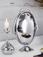 MODERN 모던 폴딩 과일 플레이트 케이크 스탠드 노르딕 라이트 럭셔리 과일 플레이트 호텔 디저트 스탠드 애프터눈 티 폴딩 플레이트 - 이미지 4