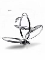 MODERN 모던 폴딩 과일 플레이트 케이크 스탠드 노르딕 라이트 럭셔리 과일 플레이트 호텔 디저트 스탠드 애프터눈 티 폴딩 플레이트 - 이미지 5