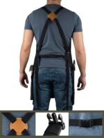 미국 캔버스 앞치마 작업복 남성용 야외 정원사 주방 바베큐 특별 매점 청소년 맞춤형 로고 - 이미지 4