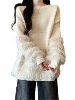 올해 봄, 가을 여성들에게 인기 있는 아름다운 스웨터, 뚱뚱한 여성을 위한 큰 사이즈, 슬리밍, 고급 디자인, 술 장식 니트 스웨터 상의 - 이미지 5