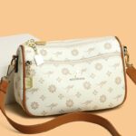 캥거루 여성 가방 정품 가죽 숄더 메신저 가방 2025 새로운 복고풍 스타일 중년 어머니 가방 부드러운 가죽 작은 가방 - 이미지 4