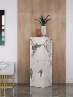 가볍고 고급스러운 암석 접시 꽃꽂이 거실 돌 테이블 기둥 기둥 현관 바닥 장식 장식품 조각품 전시 테이블 - 이미지 5