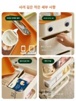 이동식 소파 사이드 캐비닛 소형 커피 테이블 발코니 거실 간식 카트 테이블 소형 아파트 침대 옆 아트 사이드 테이블 - 이미지 4