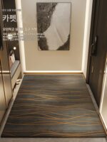 현관 매트 현관 매트 고급 거실 도어 카펫 먼지 방지 절단 가능 홈 현관 매트 맞춤형