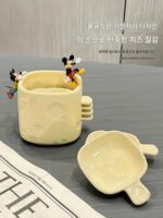 치즈 딥 접시 보관 접시 세트 냄비 양념 접시 가정용 기름 및 식초 양념 접시 손잡이가 있는 반찬 디핑 소스 접시 - 이미지 5