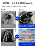 아연도금 두껍게 한 강관 야외용 바닥형 옷 건조대 야외 방풍 옷 건조대 발코니 지붕 대형 옷 건조대 - 이미지 3