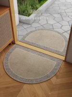 이탈리아 반원형 심플 현관 매트 홈 현관문 고급 현관문 매트 먼지 방지 및 내마모성 카펫