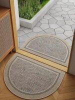 이탈리아 반원형 심플 현관 매트 홈 현관문 고급 현관문 매트 먼지 방지 및 내마모성 카펫 - 이미지 5