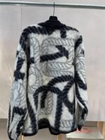 해외무역 수출 유명 쇼핑몰 고품질 상품 철거 및 유럽상품 특가품 픽업 여성용 헤비듀티 자수 해마 울 니트 스웨터 재킷 - 이미지 3