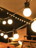 야외 조명 줄 방수 조명 장식 조명 분위기 조명 홈 정원 조명 줄 조명 홈스테이 축제 분위기 샹들리에 - 이미지 5