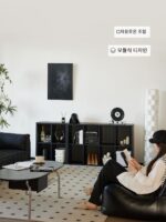 싱글 책장 자유 조합 격자 캐비닛 블랙 심플 모던 계단 수납 캐비닛 모듈 로우 캐비닛 디스플레이 캐비닛