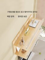 펀치 없는 수납 선반 벽걸이 수납 선반 아크릴 가벼운 고급 스타일 수납 선반 다층 벽 장식 선반 - 이미지 2