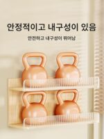 펀치 없는 수납 선반 벽걸이 수납 선반 아크릴 가벼운 고급 스타일 수납 선반 다층 벽 장식 선반 - 이미지 5