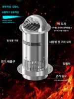 실제 매치 파이어 벽난로 팬 고온 저항 유도 통풍 팬 송풍기 입자 벽난로 전용 배기 팬 중압 - 이미지 4