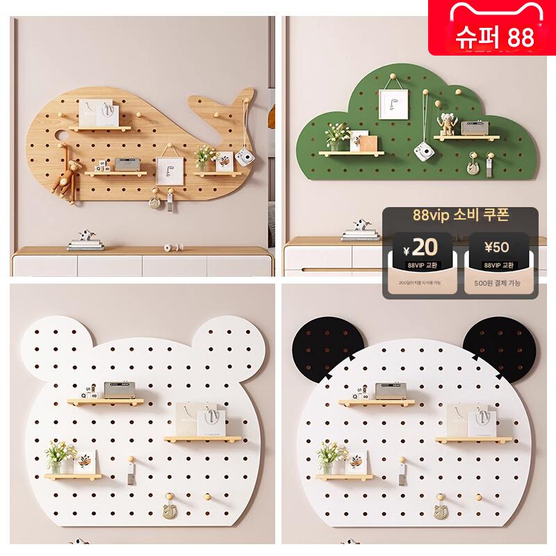 main_784798708020_0 맞춤형 견고한 목재 홀보드 입구 벽걸이 선반 벽걸이 보드 입구 파티션 보관 선반 벽 디스플레이 선반 - 이미지 1