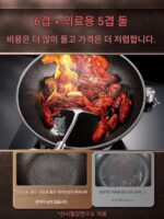 독일 3~4개 스틸 노스틱 팬 프라이팬 가정용 의료용 스톤 프라이팬 프라이팬 인덕션 쿠커 가스 유니버셜 - 이미지 3