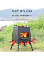 야외용 나무 난로 접이식 난방 난로 캠핑 피크닉 난로 야외용 난로 이동식 냄비 난로 보일러
