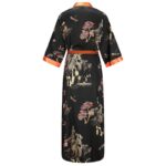 고급 나이트가운 여성 여름 신부 새틴 실크 섹시 아이스 실크 모닝 가운 롱 원피스 파자마 목욕가운 홈 의류 - 이미지 2