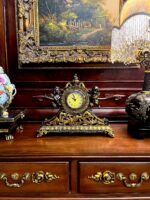 미국식 절묘한 복고풍 시계 유럽 스타일 장식품 빌라 고급 프랑스 거실 벽난로 현관 데스크탑 고급 B&B