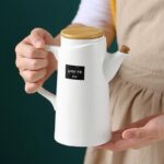 일본 도자기 주방용품 가정용 굴소스 식초 조미료 병 항아리 누수 방지 세트 창의적 걸림 방지 오일 냄비 대형 - 이미지 4