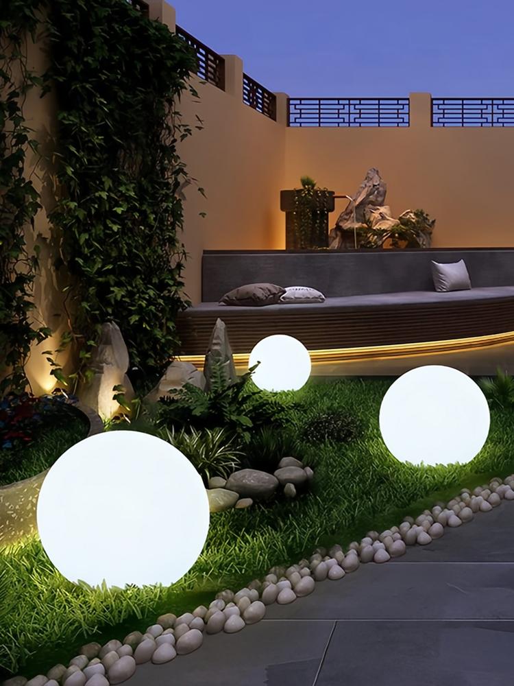 main_804007850407_0 태양광 실외 조명 방수 달빛 구형 플로어 램프 분위기 조명 정원 조명 정원 장식 조명 잔디 조명 - 이미지 1